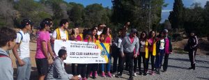 group of walkers at the YST cancer charity walk