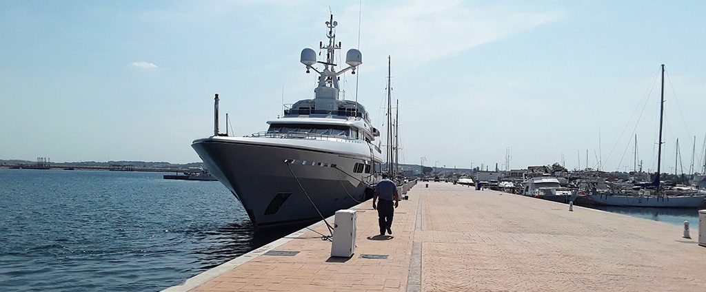 Tunisia superyacht in marina